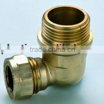 Hight quality copper pipe fittings brass male elbow for copper pipe