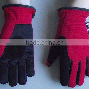 Red, blue or black waterproof Snow ski soft mesh Mechanic Work Gloves