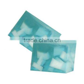 Natural blueberry soap bar blue color