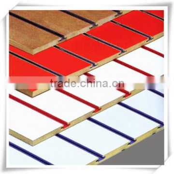 melamine or pvc slotted mdf board