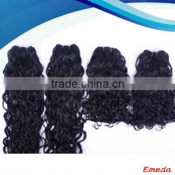 Best selling factory price human hair indian jerry curl weave 18 inch