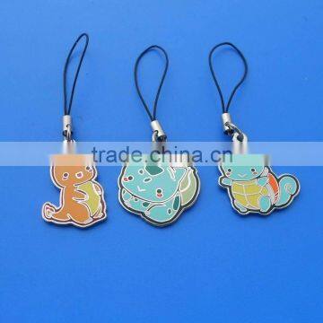 custom metal phone mascot strp pendant