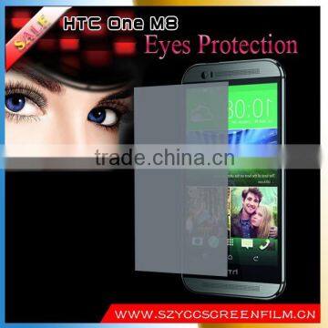 High quality eye protect screen protector for HTC One M8 moible phone