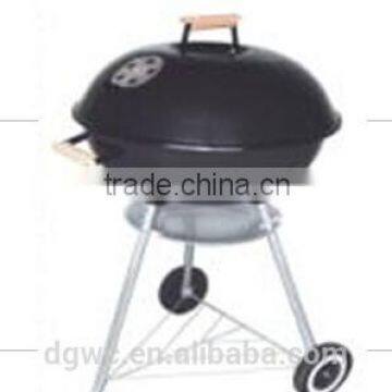 2016 popular high quality black apple shape bbq charcoal grill