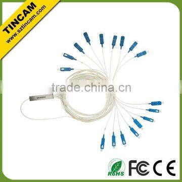 Hot selling 1x16 mini plc splitter with connector