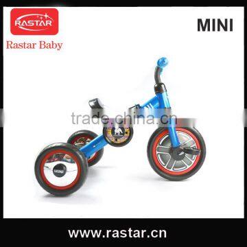 RASTAR MINI licensed folding 3 wheel baby kids steel folding tricycle