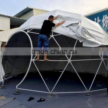 Dome-shaped Tent Event Dome Marquee Steel Frame White PVC Cover 15m Diameter Pop up Tent Marquee for Sale photo-5