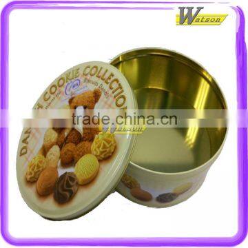 2016 cheap price candy round big gift packaging food metal tin box