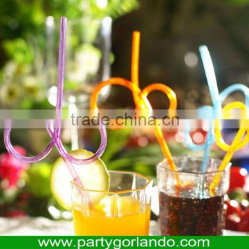 5.0x250mm craft glasses PVC funny drinking straw