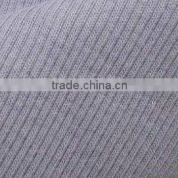 32s cotton polyester spandex rib knitted fabric