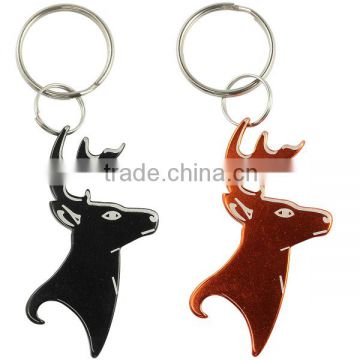 Deer Head Alloy Bottle Opener Key Chain