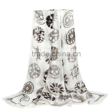 2016 Hot Sale Digital Print Fashion Silk Scarf Women's Silk Scarf Shawl Scarves photo-2