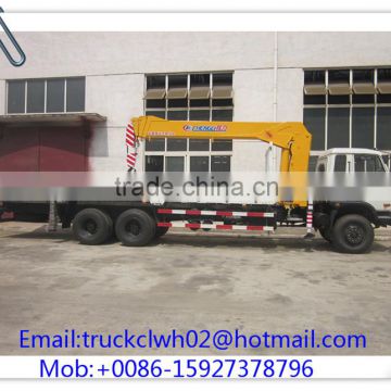 6*4 DONGFENG Cargo Crane Truck, 8-13 tons Hydrailic Arm Crane for Trucks