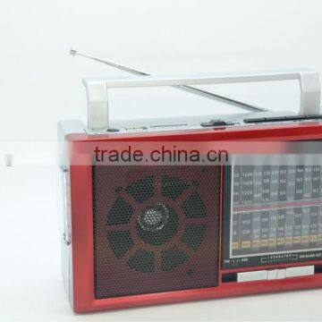 New Torch Light Rechargeable Battery Home Portable Radio with usb sd