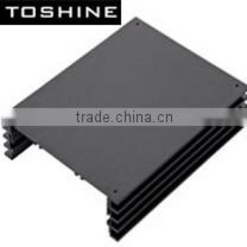 TOSHINE low price hot selling 6063 t5 black anodized aluminum car amplifier shell