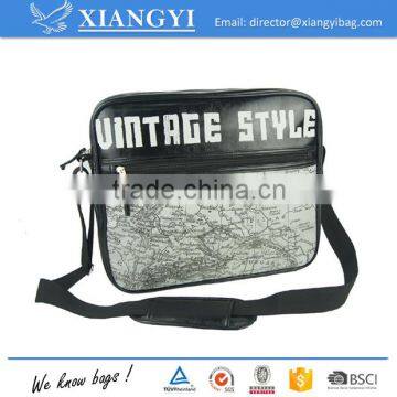 Fashionable PU/PVC leather printed shoulder bag messenger bag