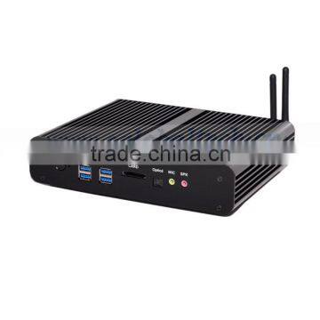 New Intel 5th Gen Core i7 5500U Mini Computer Windows 10 Mini PC Windows 8.1 Compatible Micro Pc4K HD HTPC TV Box 2* HDMI 2* LAN photo-2