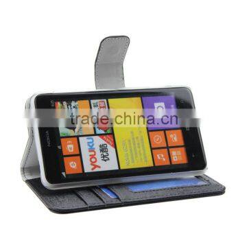 PU Leather Wallet Flip Stand Case Hard Protective Cover Skin For Nokia Lumia 625