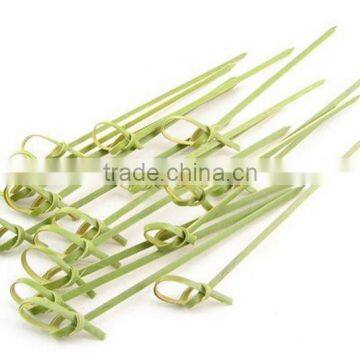 Disposable Pick,knotted Bamboo Picks,bamboo Decorative Knot Party Picks