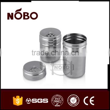 5.5cm Diameter Metal Stainless Steel 410 Salt Pepper Shaker