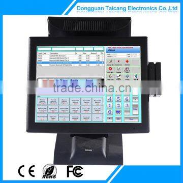 5 Wire Resistive Touch Screen 15" Dual Touch Pos Bank