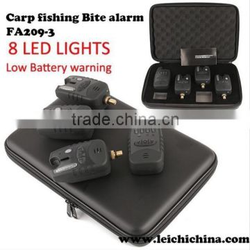 New model FA209-3 wireless carp fishing bite alarm set