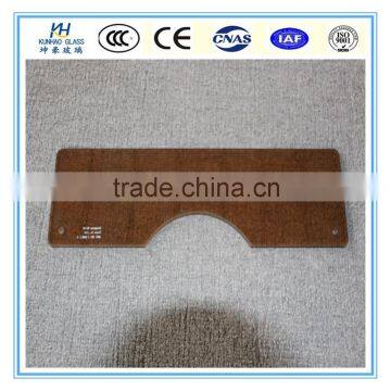 2mm 3mm 4mm 5mm ,tempered glass panel for electronics,Small dark brown glass