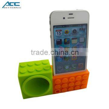 New Arrived Silicone Horn Speakers for iPhone 6, Sales Promotion Gift Silicone Speaker