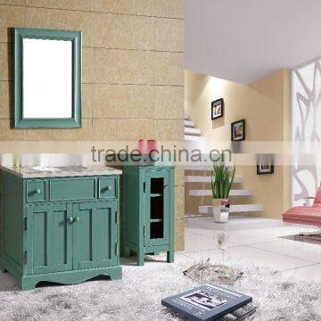 Laundry Modern Floor Mounted Solid Wood Bathroom Cabinet