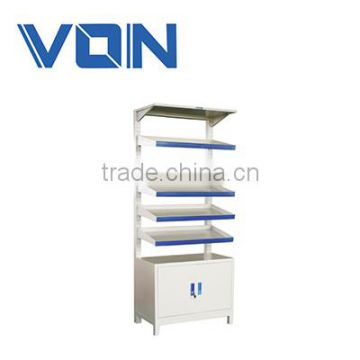 Metal Medical Cabinet Single Side Storeroom Medicine Shelf