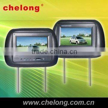 7" inch car headrest DVD player with TFT high definition/7 Inch Led Digital Touch Screen Car Dvd