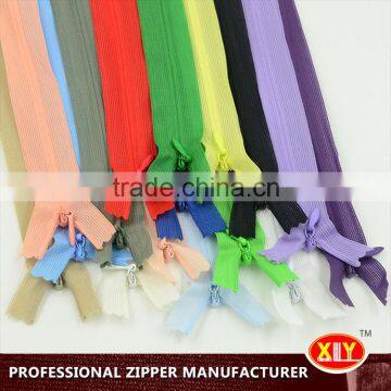 high quality fancy puller mesh tape invisible zipper