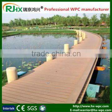 Hollow Design Black Plastic Composite Deck Board photo-3