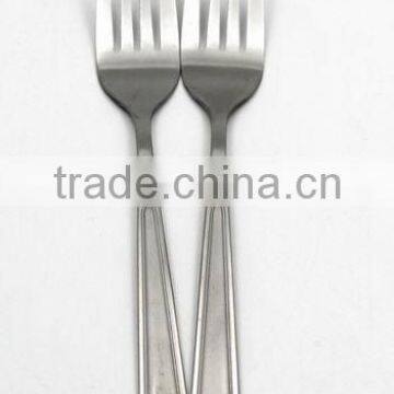 Best metal stainless steel fork with simple pattern in the restaurant