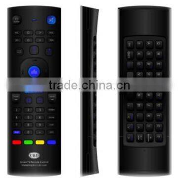 Best quality wireless 2.4G+IR remote control with function qwerty+Air mouse+IR learning for DVB/STB/TV