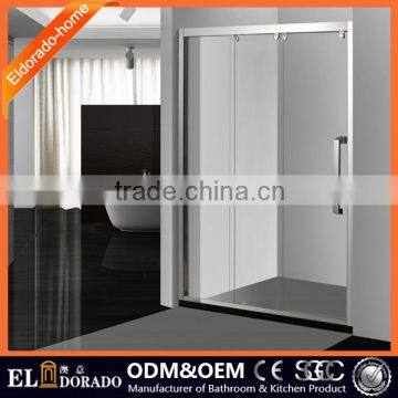 Straight Open Style with Tempered glass enclosure shower Screen with CCC