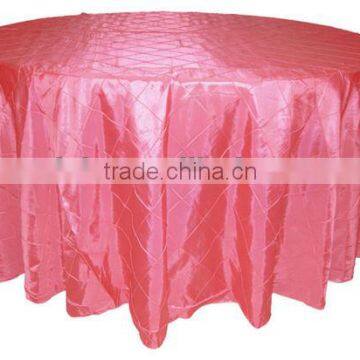 Taffeta pintuck tablecloth, outdoor tablecloth,Hotel/Banquet table cover