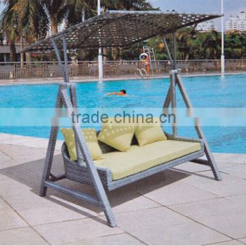 rattan furniture outdoor canopy swing bed