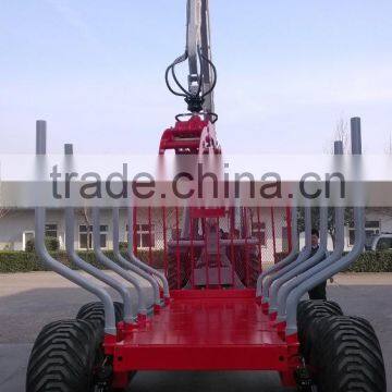 PTO Log Trailer with Crane ((1 ton,3 ton,5 ton,8 ton,10ton,12 ton)