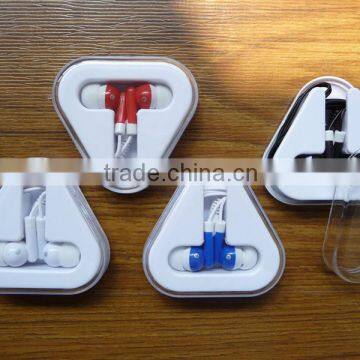 Triangle promotion cheap mobile phone earphone