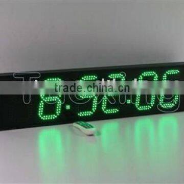 6 inch 6 digit outdoor led clock display