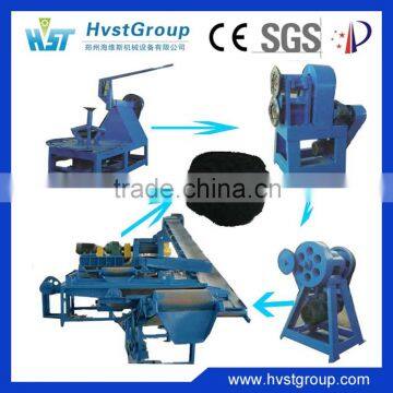 Scrap tire recycling equipment line/used tyre recycling equipment