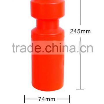 Custom printing 750ml fashion orange plastic water bottle for sale 2015