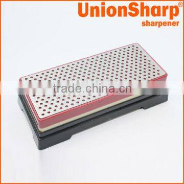 2 sides diamond sharpening bench stone with stand