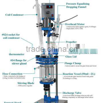 HCS Bio Glass Reactor (50ml - 2L)