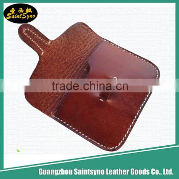 Top Factory in Guangzhou Handmade Leather Zipper Coin Purse,leather wallet men coin pocket