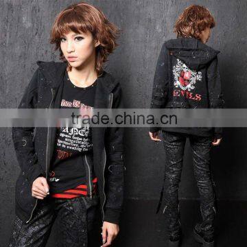 PUNK COMESTIC LEOPARD Kitty 71164 Hoodie COAT JACKET S-L