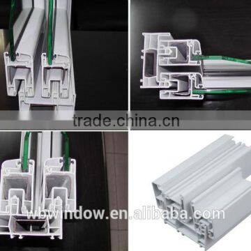 60mm Series Pvc Sliding Windows With Grill Design photo-2