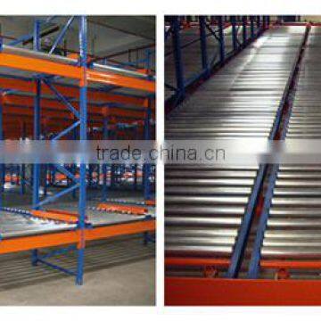 Warehouse roller skates racking system