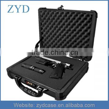 Hard Metal Lockable Handgun Case Aluminum Weapon Case With Handle ZYD-HZMgc001